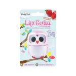 Balsam de buze Body Club Lip Balm Owl Metalic, capsuni, 3.5g, bufnita