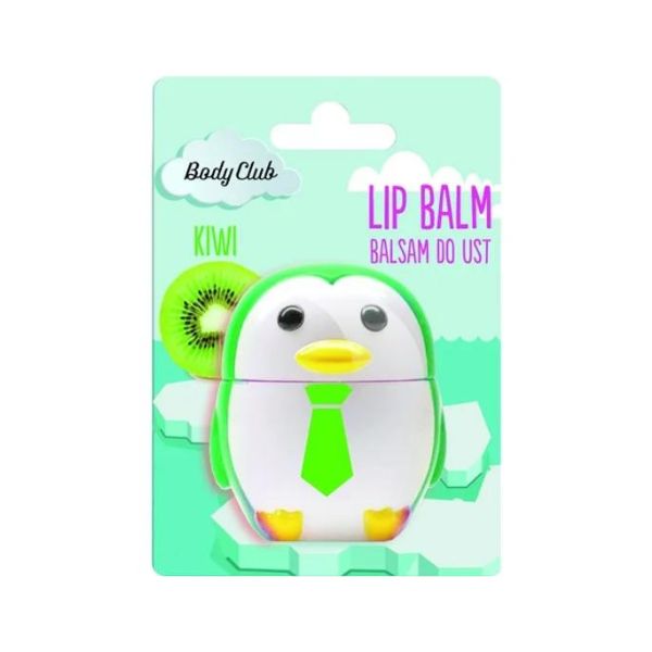 Balsam de buze Body Club Lip Balm Penguin, kiwi, 3.5g, pinguin