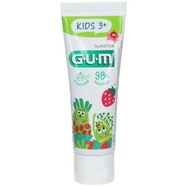 Pastă de dinți pentru copii GUM Kids cu fluor căpșuni