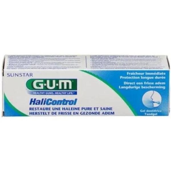 Pastă de dinți tip gel GUM HaliControl cu fluor, 75 ml