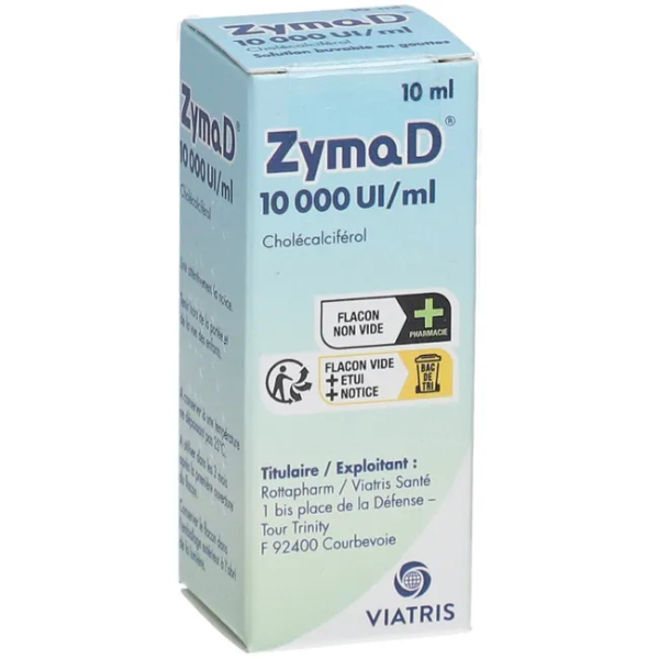 Supliment alimentar, Vitamina D3, 10000UI_ml, ZymaD, soluție orală, 10ml
