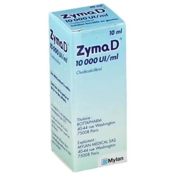 Supliment alimentar, Vitamina D3, 10000UIml, ZymaD, Mylan, solutie orala