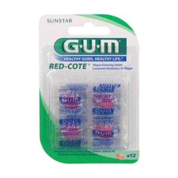 Tablete revelatoare de placă bacteriană GUM Red-Cote