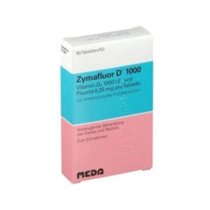 Zymafluor D 1000, cu Vitamina D3 1000 U.I. si Fluor 0.25mg
