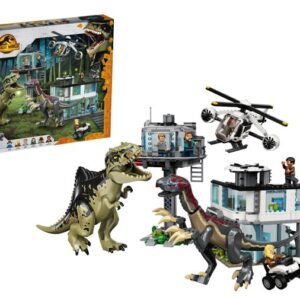 Atacul Giganotozaurului si Therizinosaurului LEGO si cutia