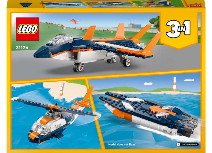 Avion Supersonic LEGO Creator