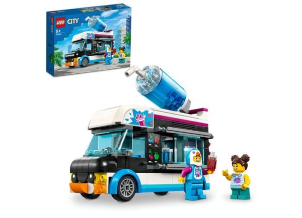 Camioneta-pinguin LEGO City si cutia
