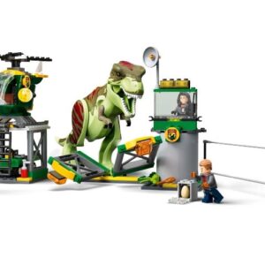 Evadarea dinozaurului T.rex piese LEGO