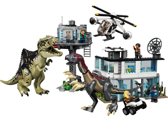 LEGO Jurassic World Atacul Gigantozaurului si Therizinosaurului