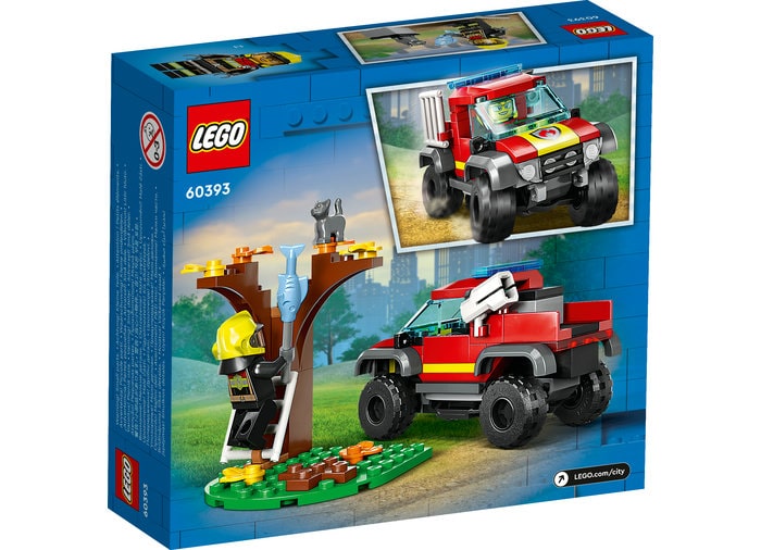 Masina de pompieri 4×4 LEGO City cutie spate