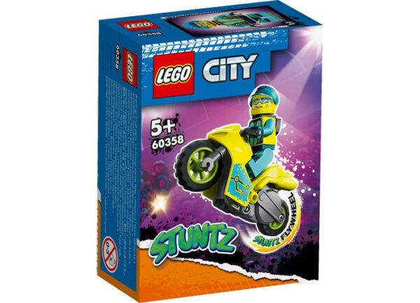 Motocicleta cibernetica de cascadorii LEGO City