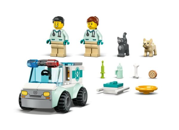 Piese LEGO City Ambulanta veterinara