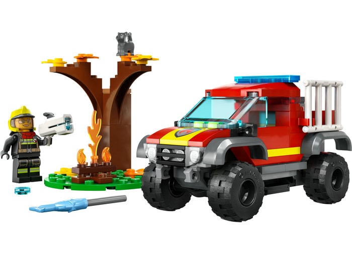 Piese LEGO City Masina de pompieri 4×4