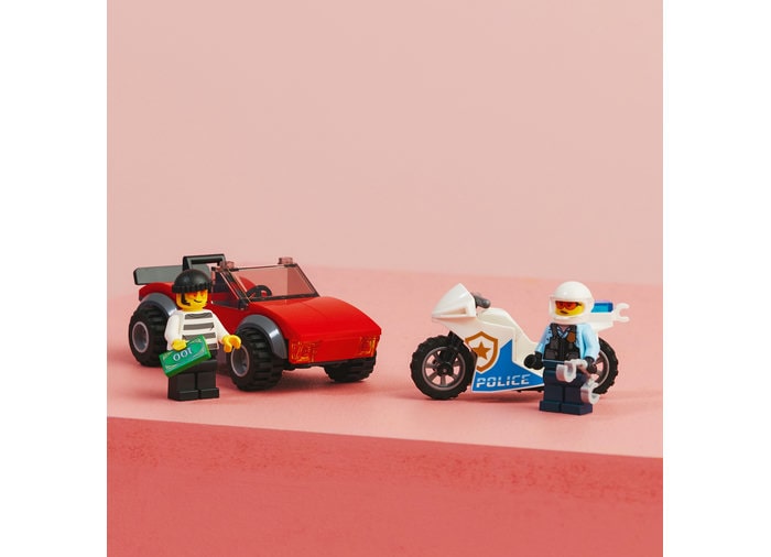 Piese LEGO City urmarire pe motocicleta