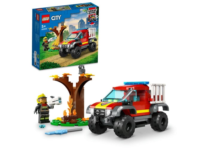 Piese cutie LEGO City Masina de pompieri 4×4