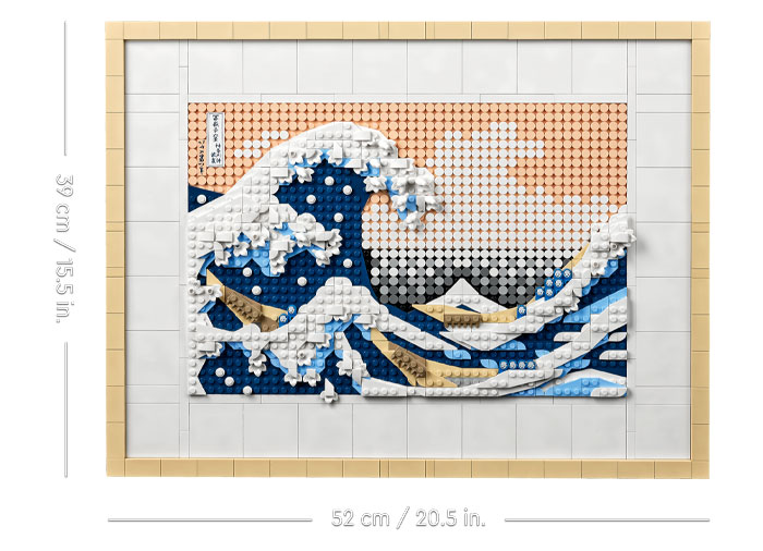 Tablou LEGO Hokusai si Marele val