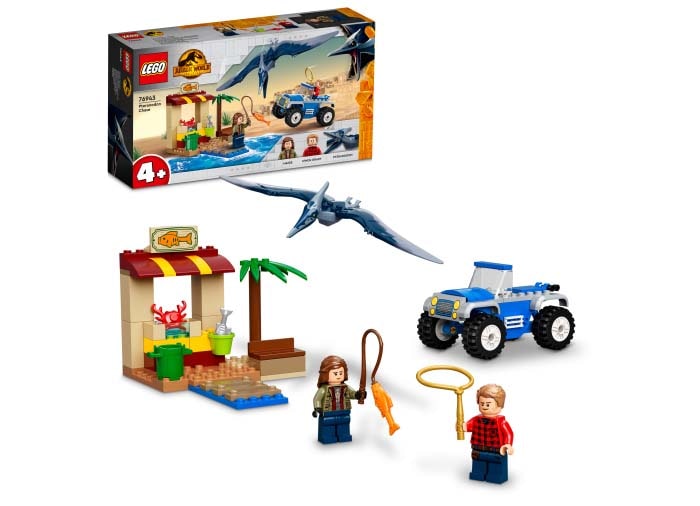 Urmarirea Pteranodonului – LEGO Jurassic World si cutie
