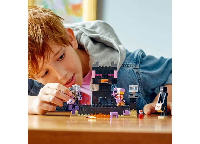 asamblare arena din end LEGO MINECRAFT