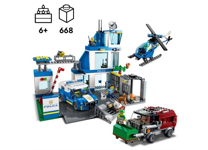 piese LEGO City Sectia de politie