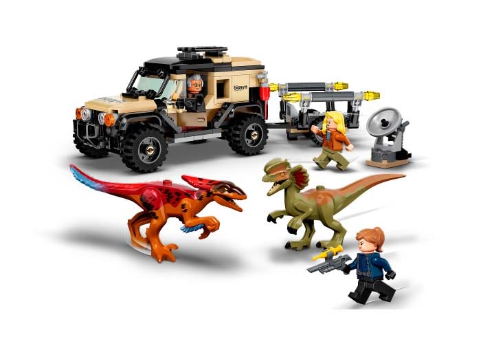 piese LEGO Transportul de Pyroraptor si Dilophozaur