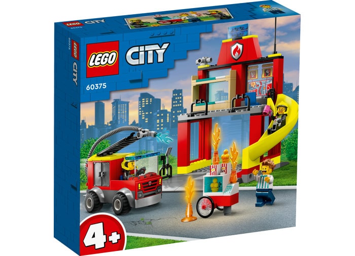 statie si masina de pompieri LEGO City