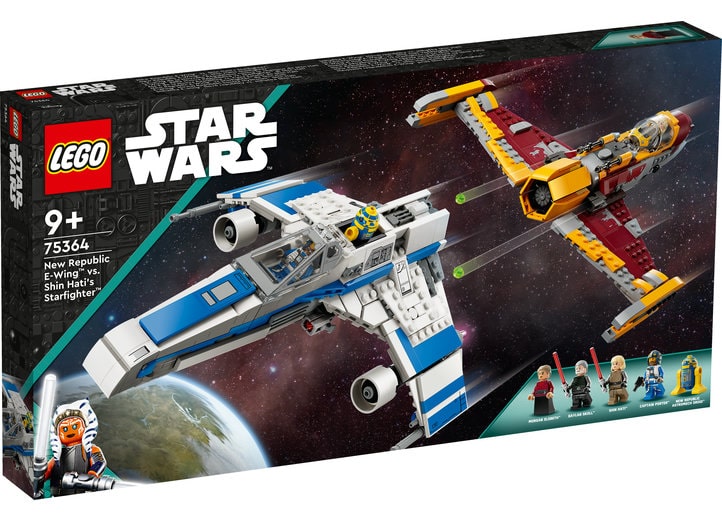 E-Wing al Noii Republici vs Starfighter-ul lui Shin Hati – LEGO Star Wars