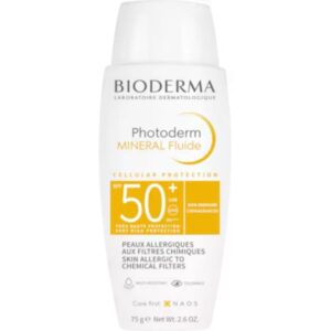 Fluid cu protectie solara Bioderma Photoderm Mineral SPF 50+ pentru ten alergic