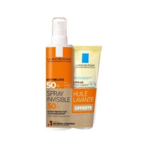 LA ROCHE POSAY Anthelios Spray Invizibil SPF50+ și ulei de curățare Lipikar AP+