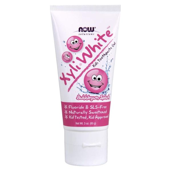 Pastă de dinți gel pentru copii NOW XyliWhite Bubblegum Splash fără fluor 85 gr