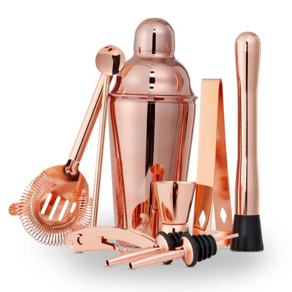 Set cocktail rose gold 10 piese