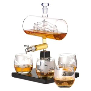 Set decantor pentru whisky nava