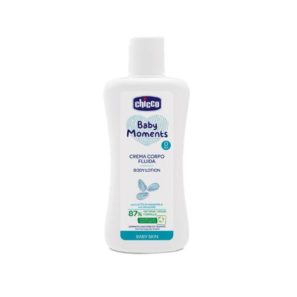 Loțiune de corp Chicco Baby Moments Baby Skin, 0 luni+, 200 ml