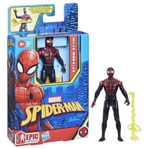 SPIDERMAN EPIC HERO FIGURINA MILES MORALES 10CM - imagine 2