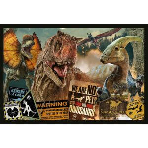 PUZZLE TREFL 2X200 JURRASIC WORLD LUME PREISTORICA - imagine 1