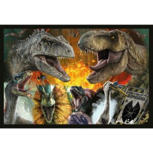 PUZZLE TREFL 2X200 JURRASIC WORLD LUME PREISTORICA - imagine 2