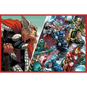 PUZZLE TREFL 2X200 MARVEL AVENGERS APARATORII LUMII - imagine 1