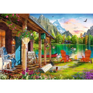 PUZZLE TREFL 500 CABANA DIN MUNTI - imagine 1