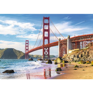 PUZZLE TREFL 1000 PODUL GOLDEN GATE SAN FRANCISCO - imagine 1