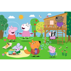 PUZZLE TREFL 24 MAXI PEPPA PIG DISTRACTIA DIN IARBA - imagine 1