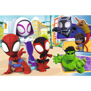 PUZZLE TREFL 24 MAXI SPIDEY SI PRIETENII LUI EXTRAORDINARI - imagine 1