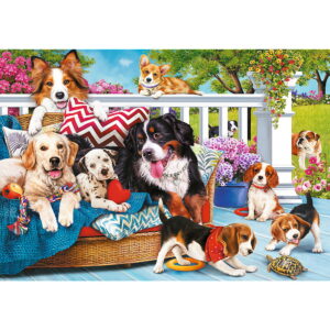 PUZZLE TREFL UFT 1000 PRIETENIA CATELUSILOR - imagine 1