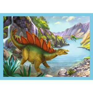 PUZZLE TREFL 4IN1 LUMEA DINOZAURILOR - imagine 1