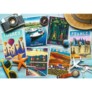 PUZZLE TREFL 1000 CARTI POSTALE - imagine 1