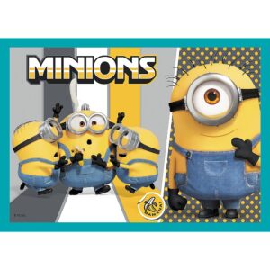 PUZZLE TREFL MINIONS 4IN1 LUMEA FERICITA A MINIONILOR - imagine 1