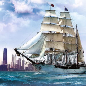 PUZZLE TREFL 500 NAVIGAND SPRE CHICAGO - imagine 1