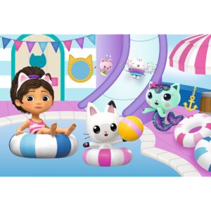 PUZZLE TREFL 60 GABBYS DOLLHOUSE GABBY LA PISCINA - imagine 1