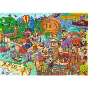 PUZZLE TREFL 500 SPY GUY OBIECTE PIERDUTE IN EUROPA - imagine 1