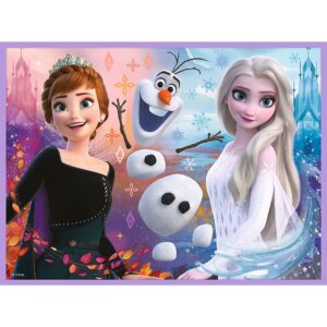 PUZZLE TREFL 2IN1 MEMO DISNEY FROZEN PRINTESELE SI TARAMUL LOR - imagine 1