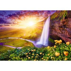 PUZZLE TREFL UFT 1000 CASCADA SELJALANDSFOSS ISLANDA - imagine 1