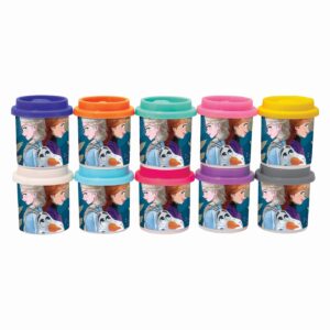 SET 10 BORCANASE DE PLASTILINA FROZEN IN AMBALAJ DE CARTON - imagine 1